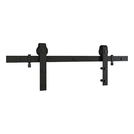 National Hardware National Hardware Classic 72 in. L Matte Black Steel Barn Door Hanger Kit 1 pc N700-003